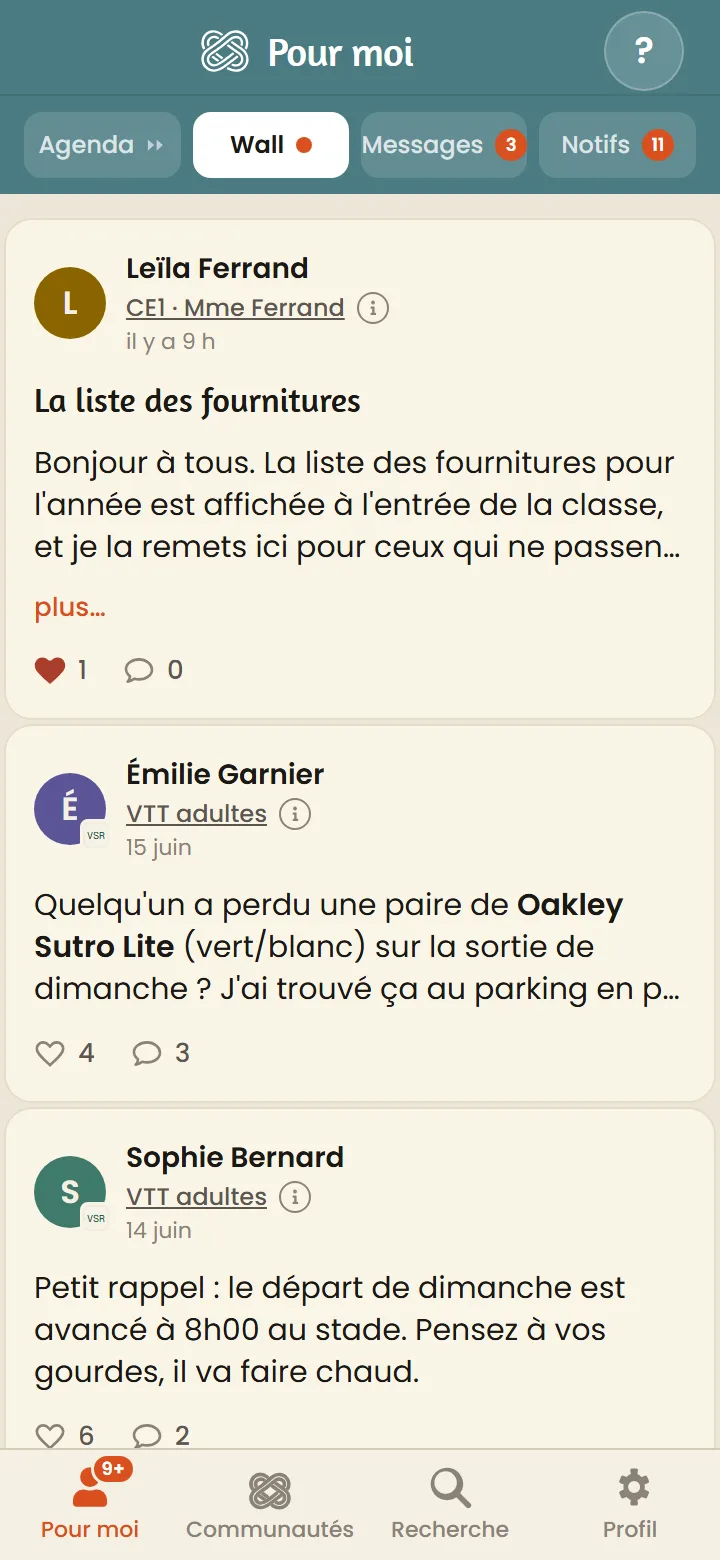 Écran Le Mur — fil d'actualité du collectif